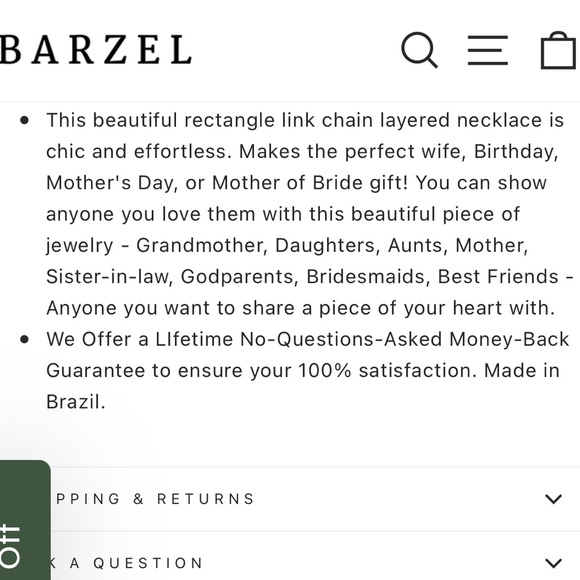 18k Gold Plated Paper Clip Necklace --New! - Picture 4 of 9